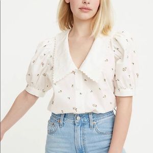 ROYCE COLLAR PUFF SLEEVE TOP Levi’s